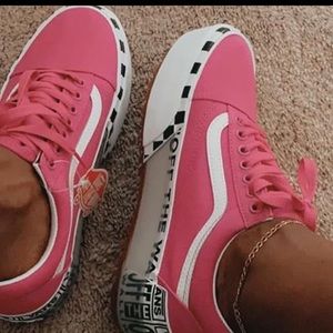 pink stacked vans